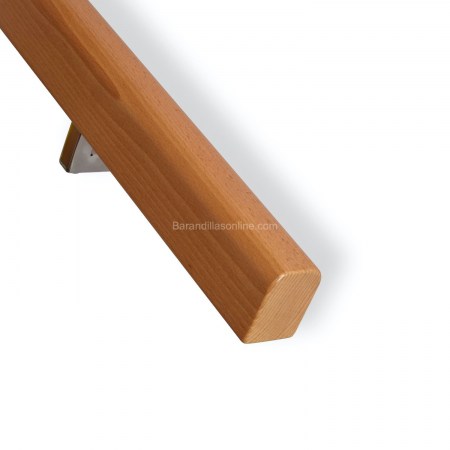 Pasamano de madera rectangular 3,7x5,3cm